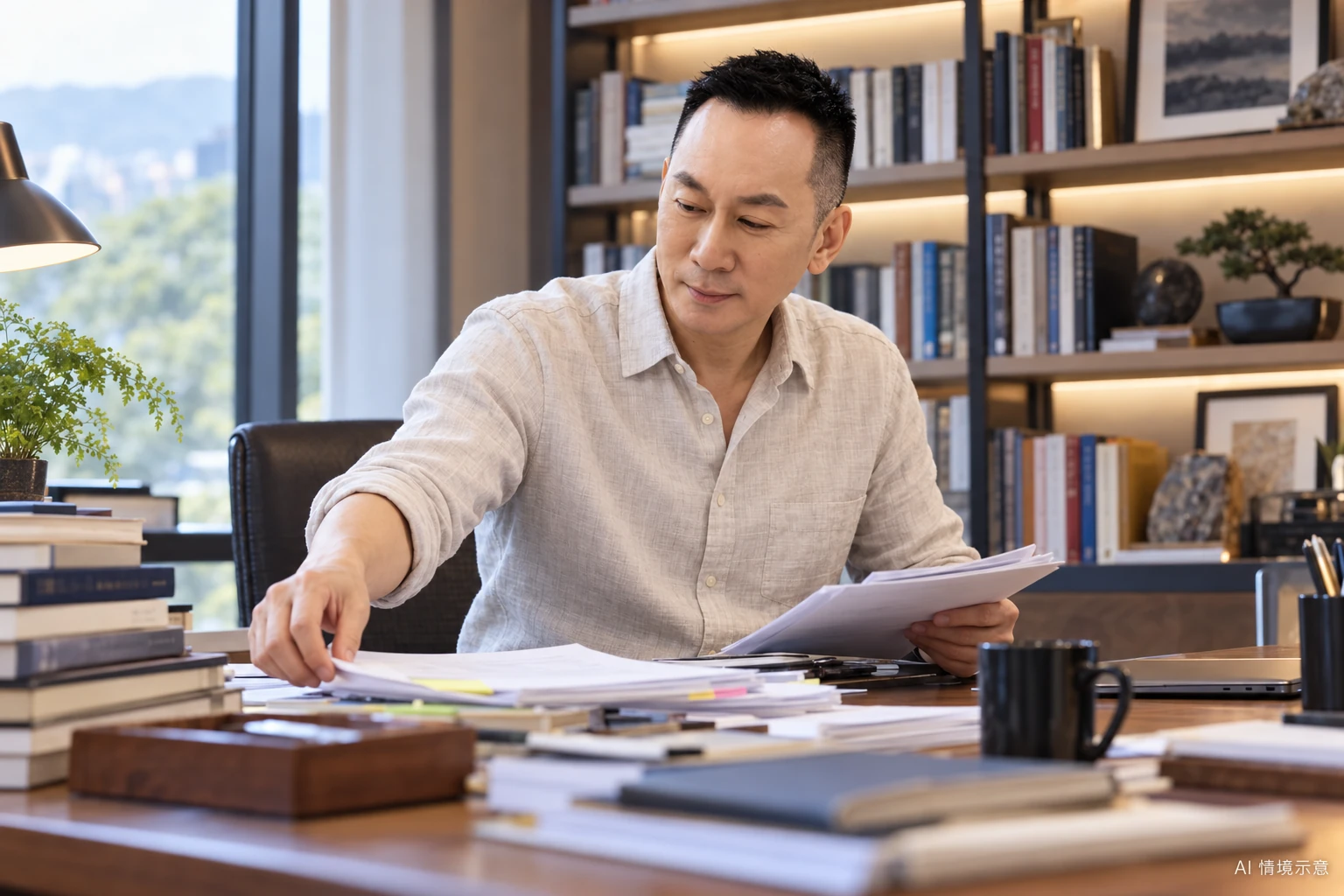 王光耀本人形象,呼應〈你希望別人做到的,自己有沒有做到?〉