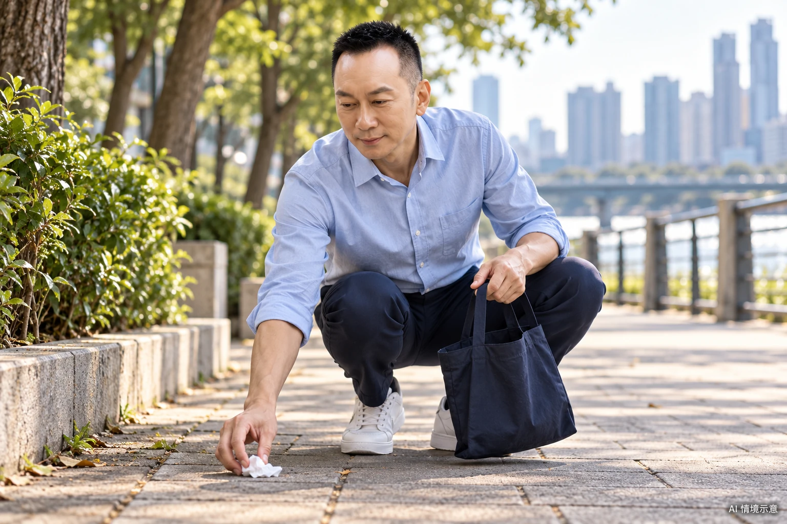 王光耀本人形象,呼應〈小小的善意,也值得一直做下去〉
