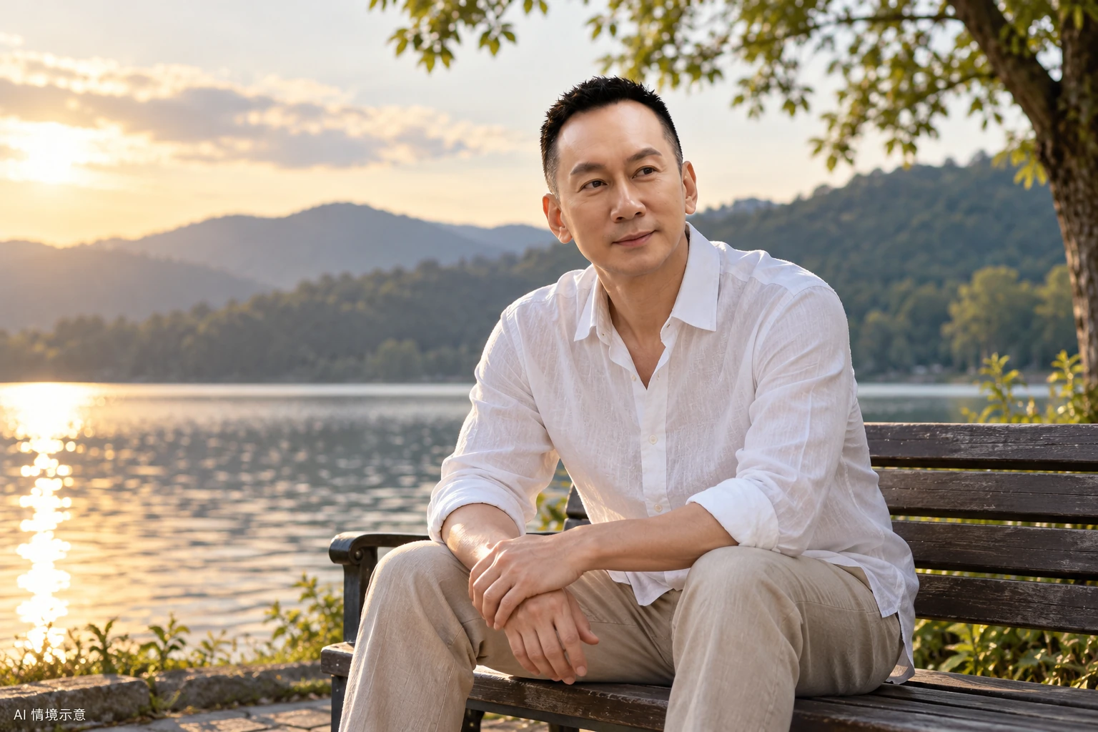 王光耀本人形象,呼應〈看見自己的心,比急著找到答案更重要〉