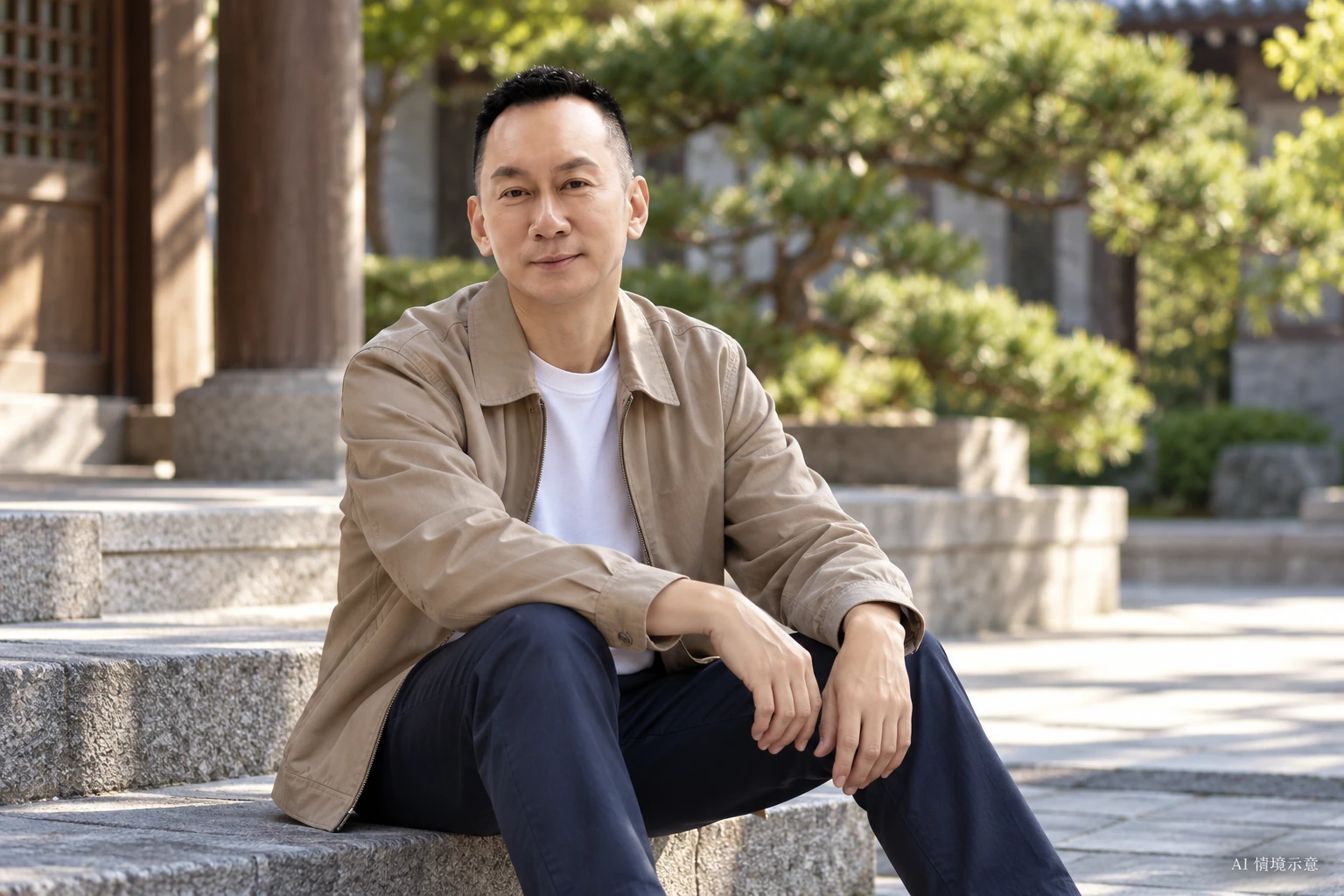 王光耀本人形象,呼應〈求一個答案之前,先安頓自己的心〉