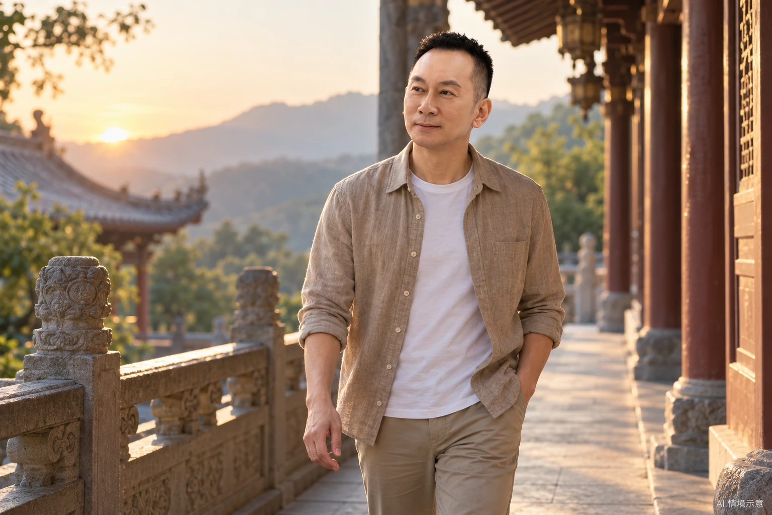 王光耀本人形象,呼應〈入玄門,登覺路:把初心找回來〉