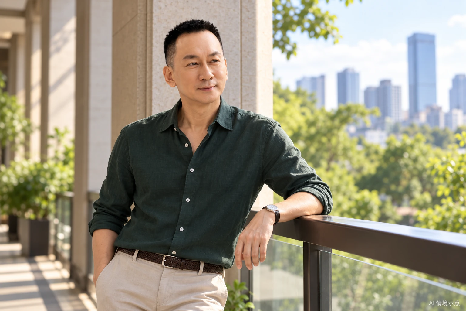 王光耀本人形象,呼應〈善良要有底氣,不必帶著敵意〉