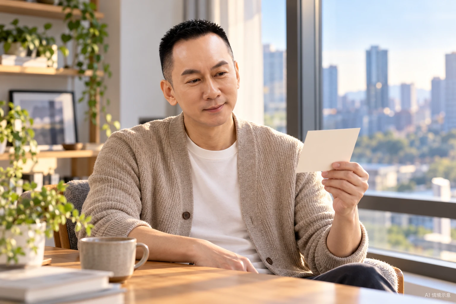 王光耀本人形象,呼應〈別只記得付出,也看見被善待〉