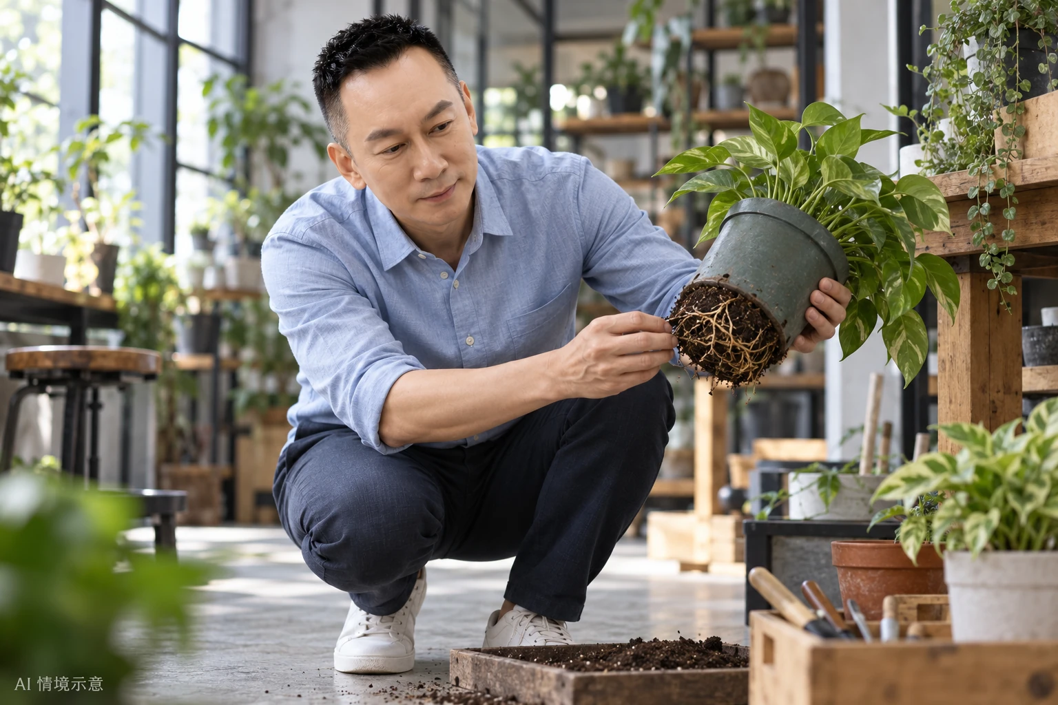 王光耀本人形象,呼應〈位置高一點,姿態可以低一點〉