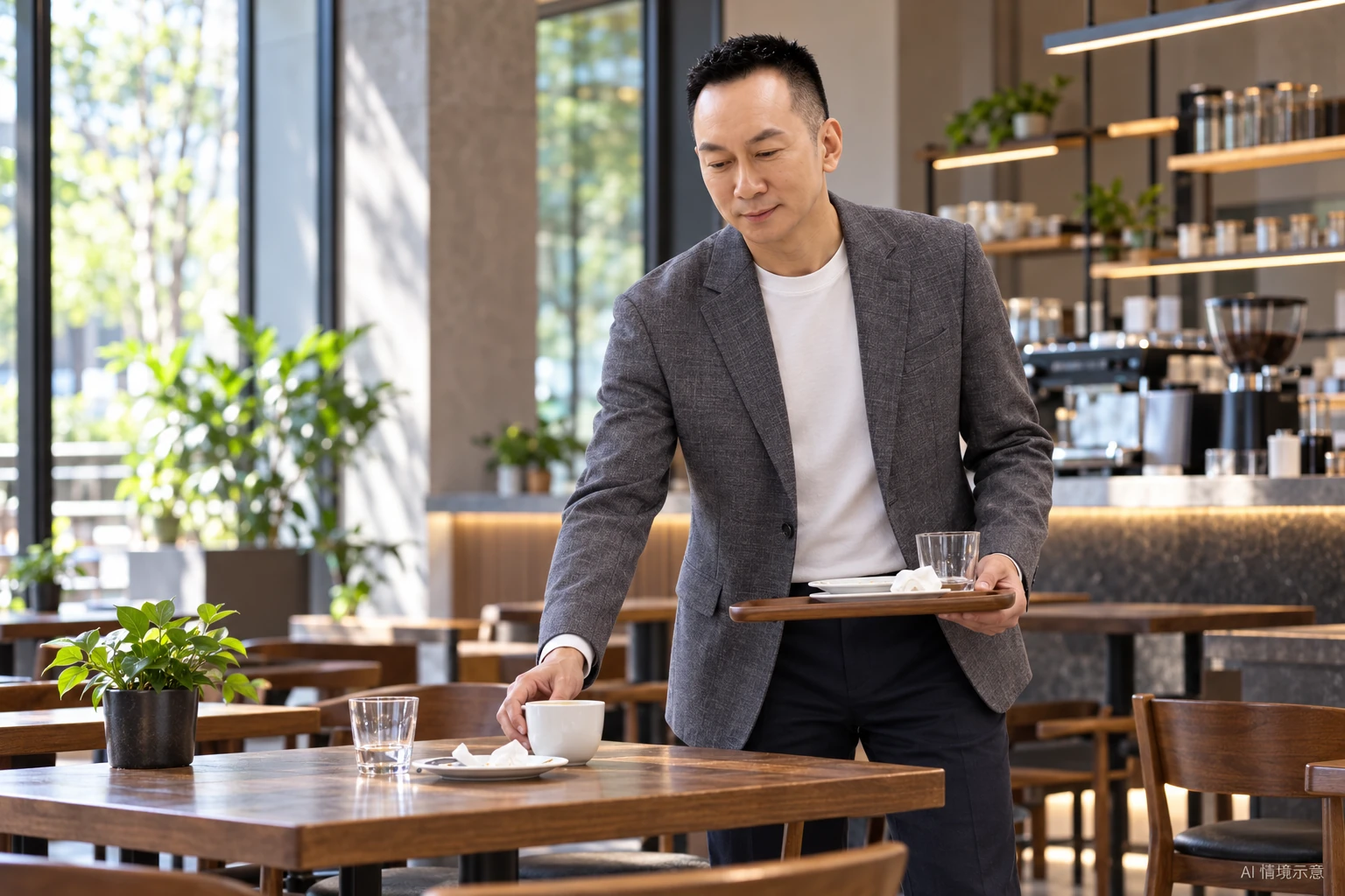 王光耀本人形象,呼應〈別把自己的方便,留成別人的麻煩〉