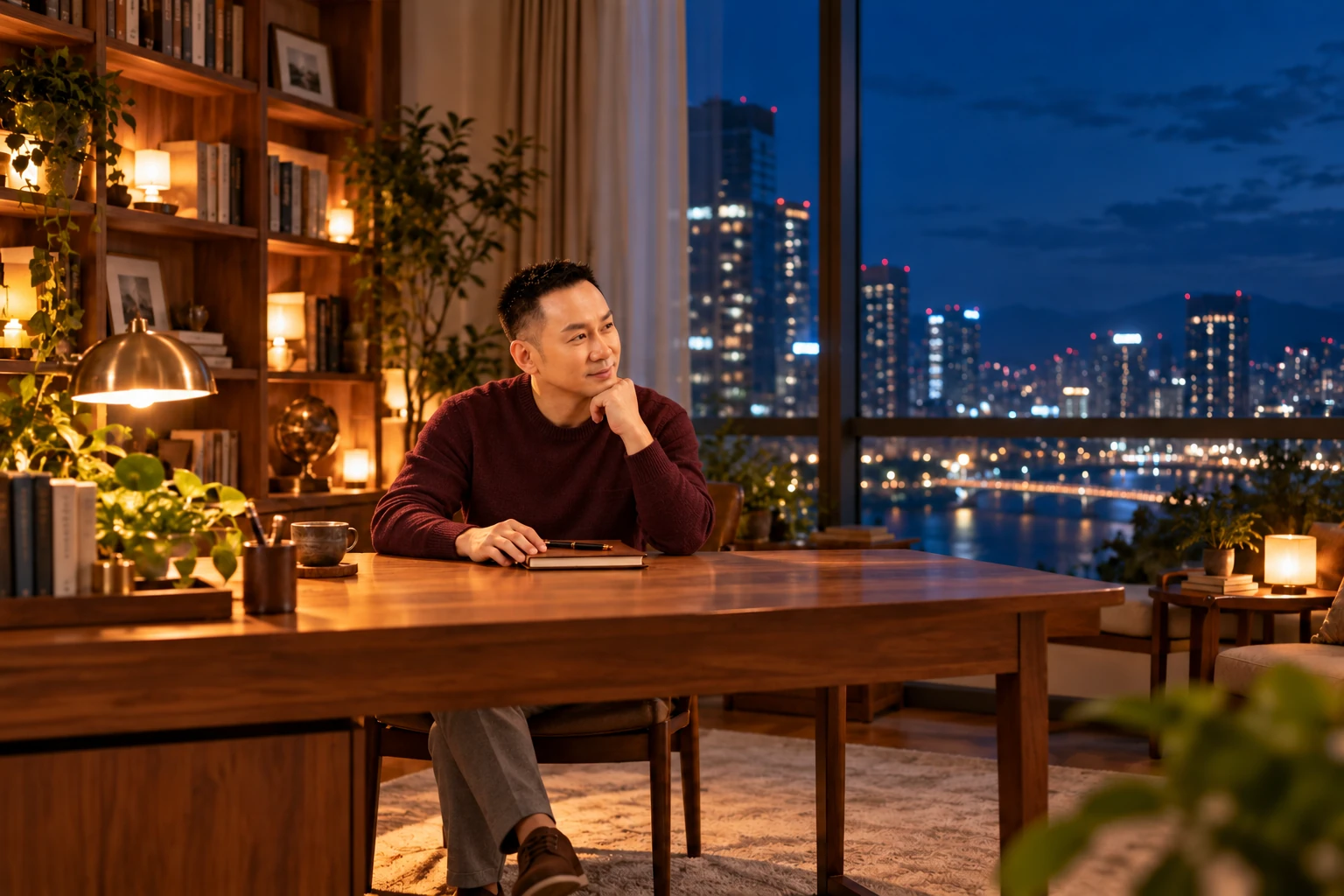 王光耀本人形象,呼應〈把今天放下,讓明天有位置〉