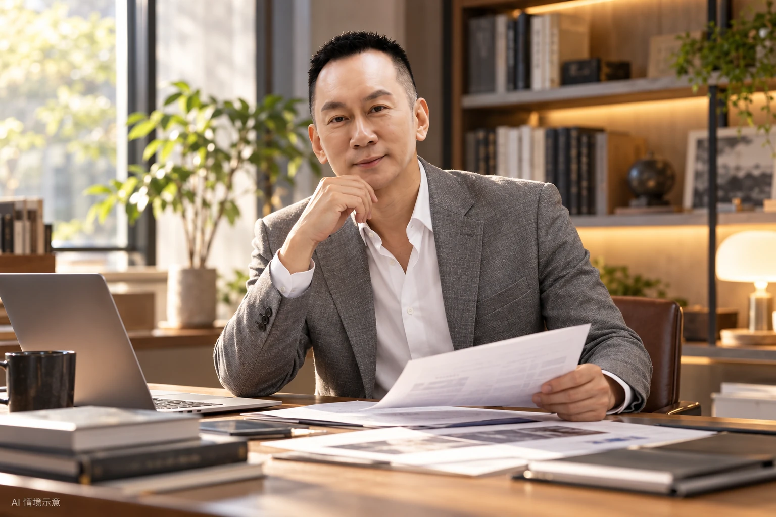 王光耀本人形象,呼應〈心可以柔軟,責任不能模糊。〉