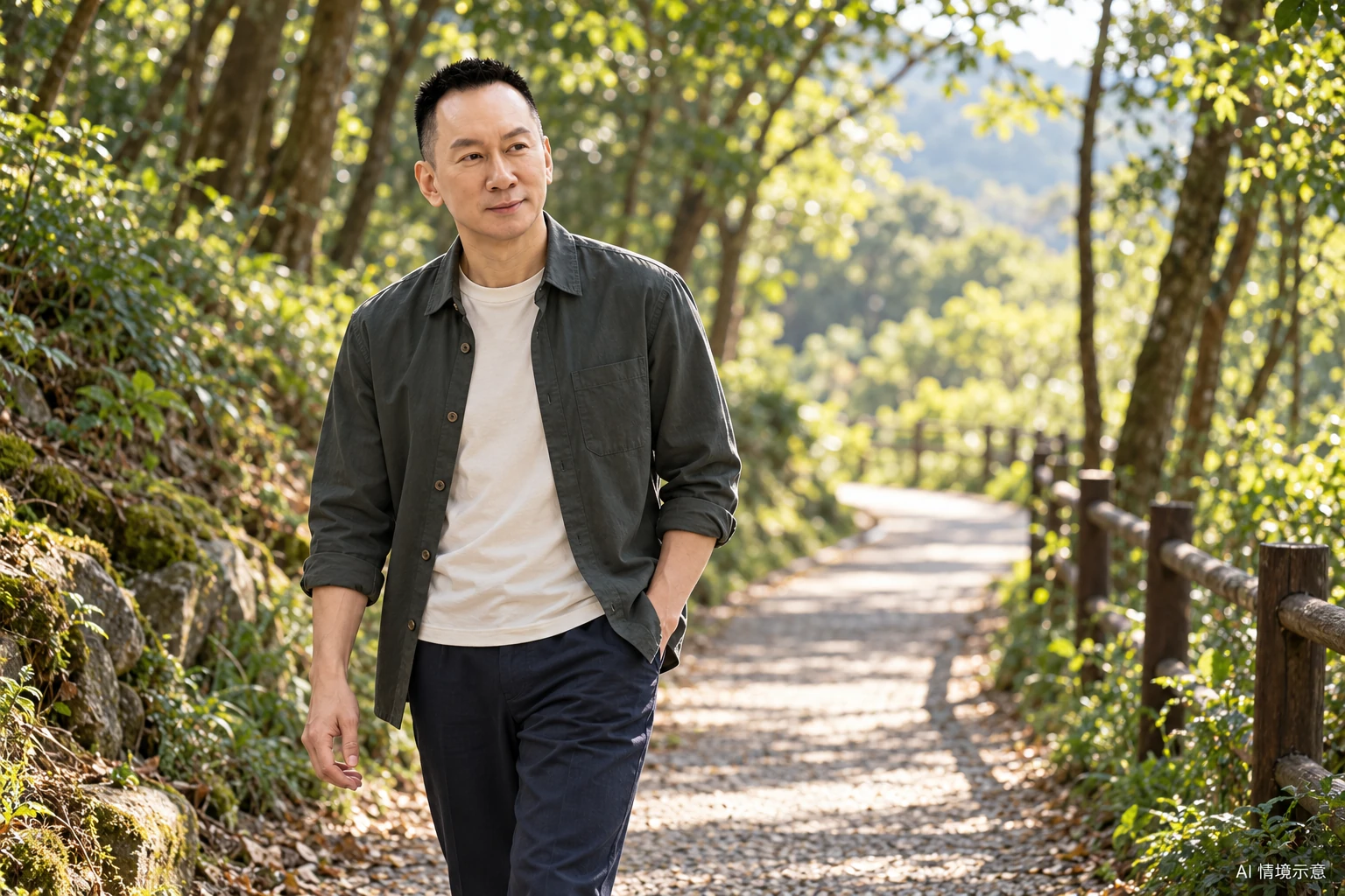 王光耀本人形象,呼應〈順利的時候,也替變化留個位置〉